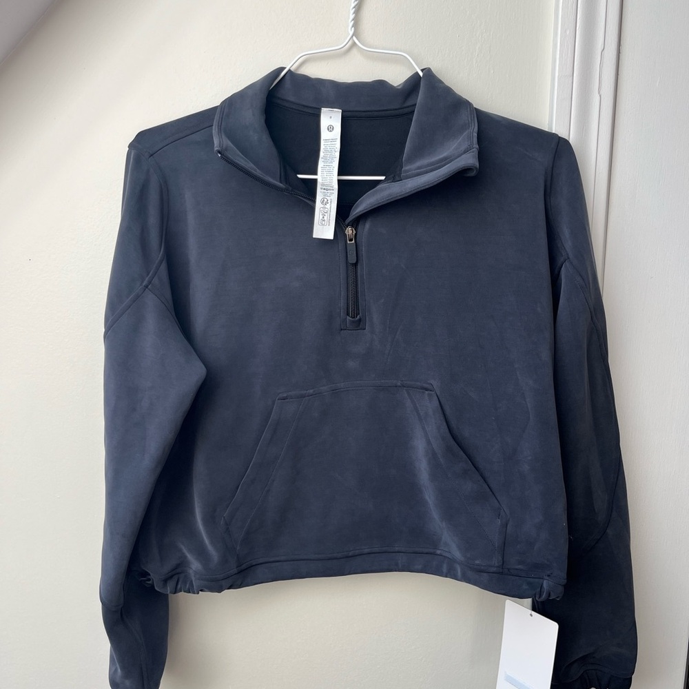 NWT | Lululemon Athletica Brushed Softstreme Half Zip | Size 8